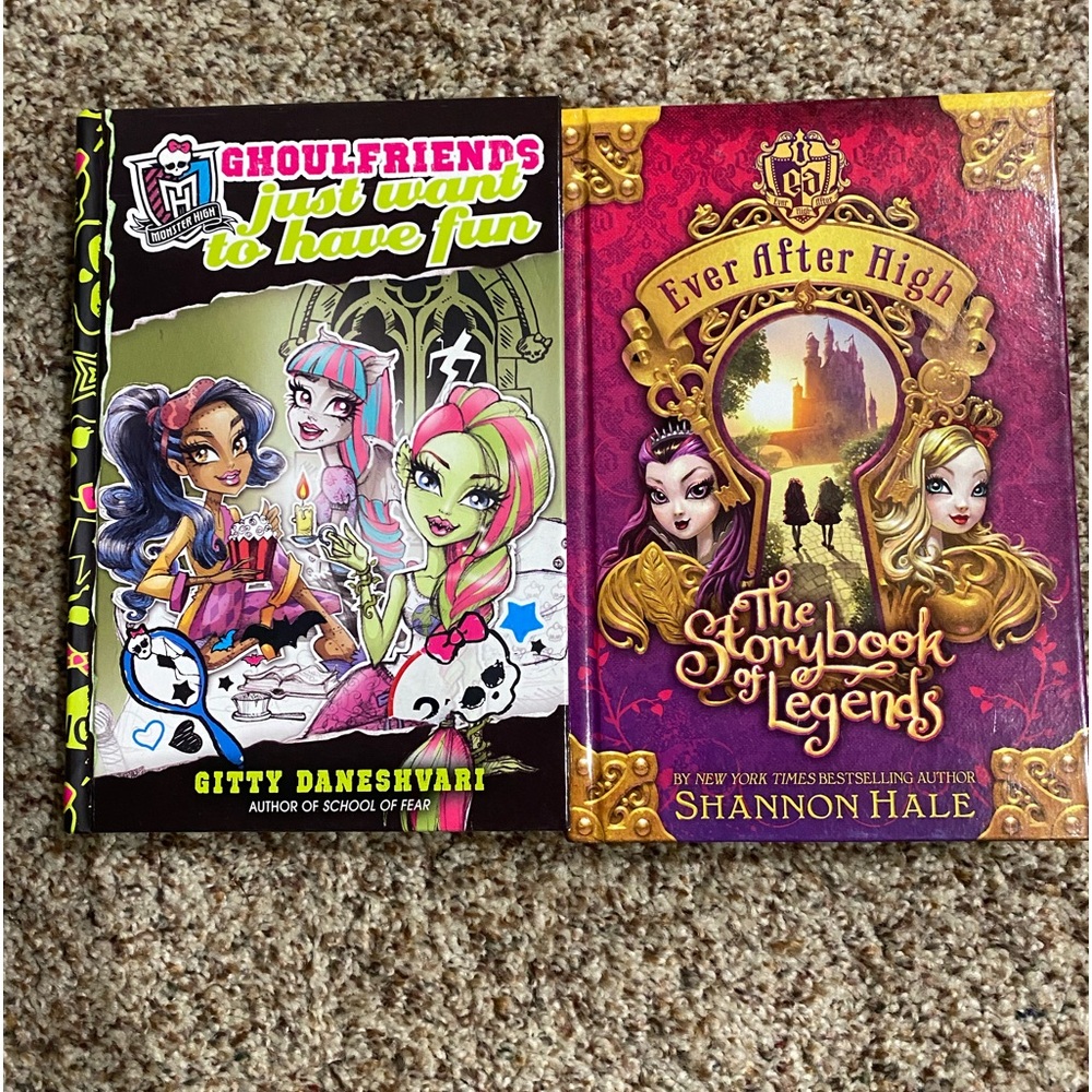 Monster High and Ever After High Hardcover book lot